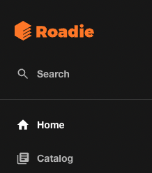 roadie logo in backstage sidebar