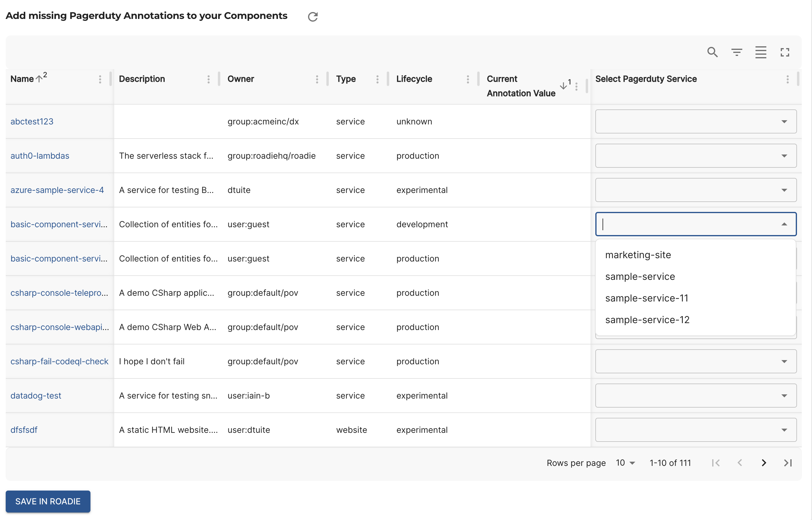 Bulk annotation editor