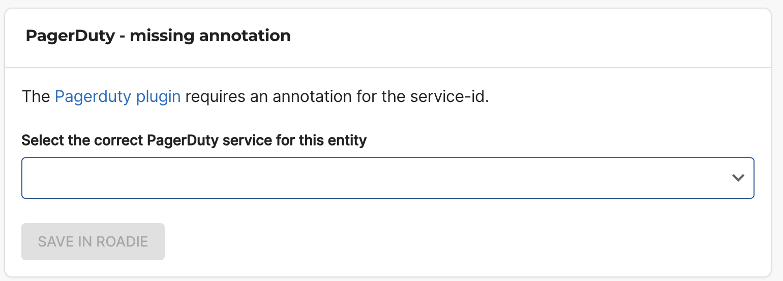 PagerDuty Annotation Card