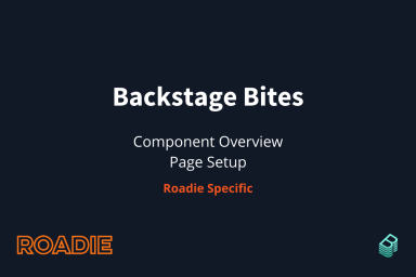 Component Overview Page Setup