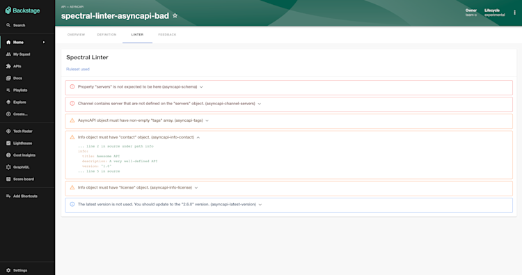 Uploaded from https://raw.githubusercontent.com/dweber019/backstage-plugins/main/plugins/api-docs-spectral-linter/docs/spectral-linter.png