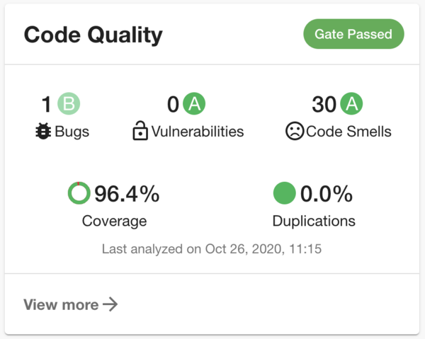 Code quality metrics in the SonarCloud plugin!