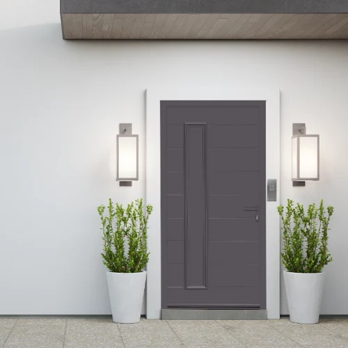 porte aluminium soleal - meneau technique