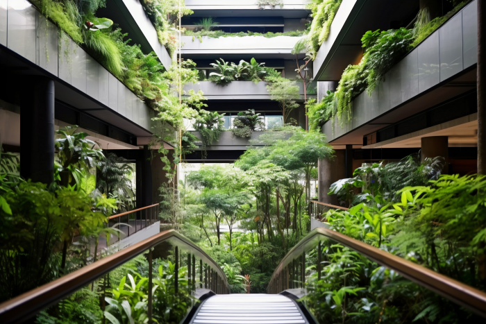 7-tendances-architecturales-2023-architecture-biophilique-buildings-green-vegetation
