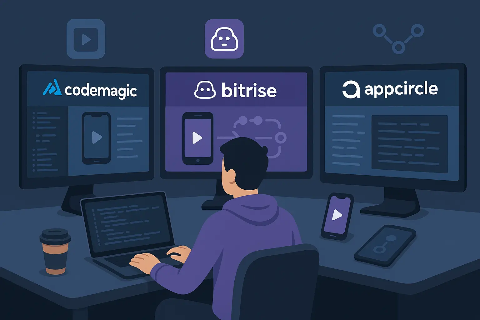 Mobile CI/CD Battle: Codemagic vs Bitrise vs Appcircle