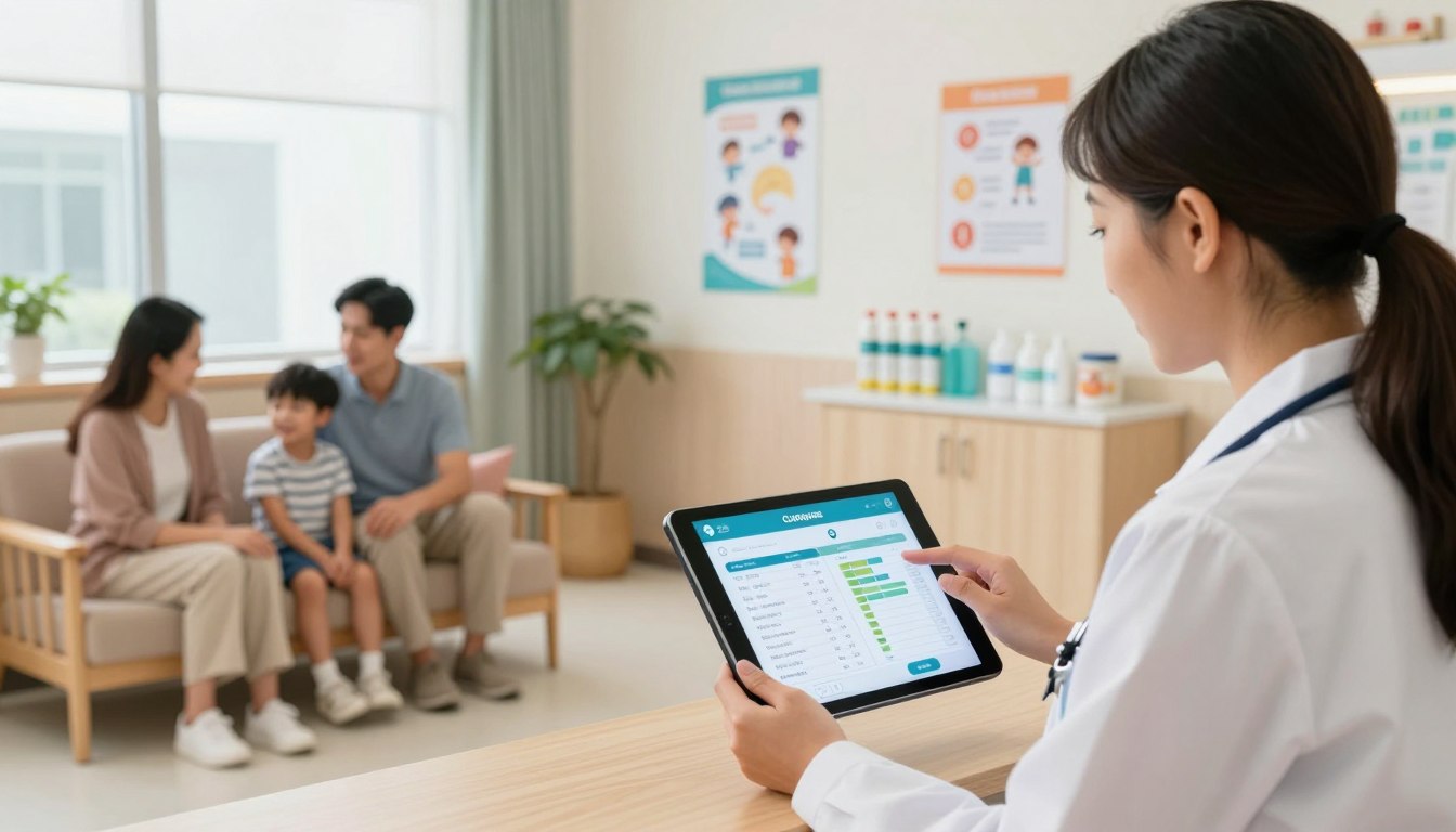 How to improve vaccination tracking in a pediatric clinic