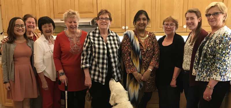 Photo of The Zonta Club of Toronto members in a kitchen