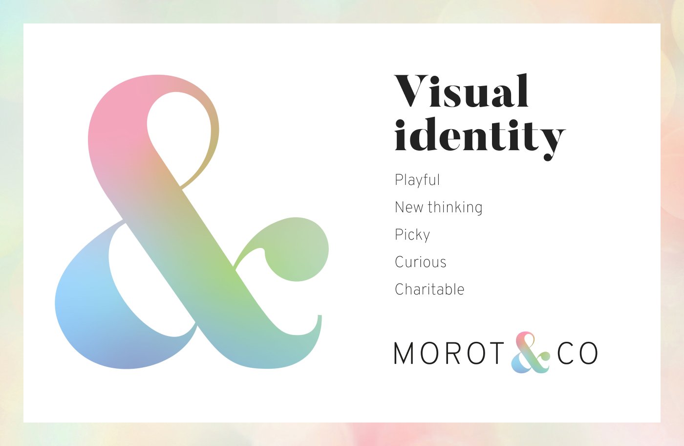 Morot & Co visual identity - Overview