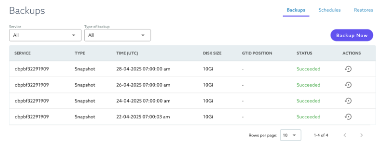 Backup Service screenshot1