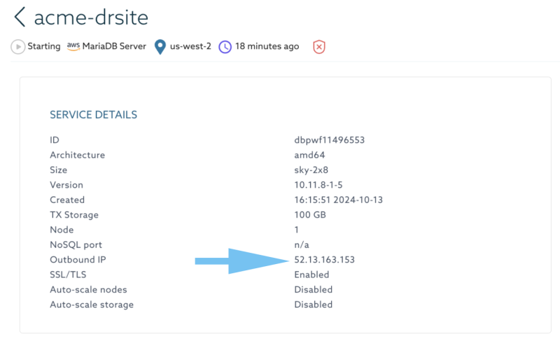6.1. Allowlist Outbound IP
