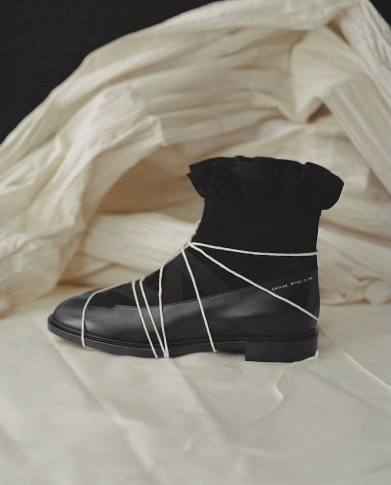 Booties with Ruffle.