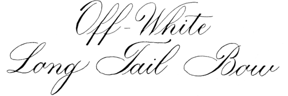 Off-white Long Tail Bow