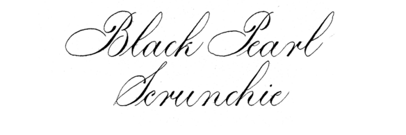 Black Pearl Scrunchie 