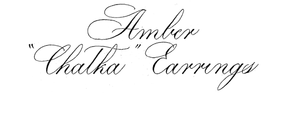 Amber “Chałka” Earrings