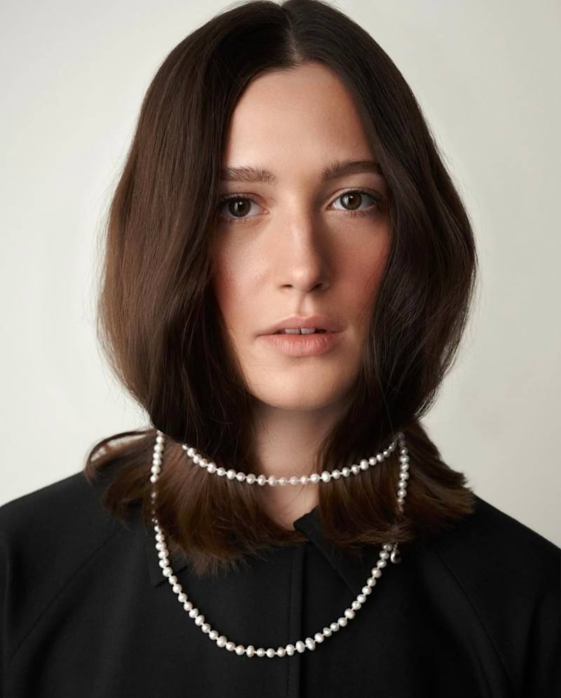 Long Pearl Necklace.