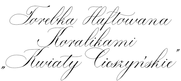 Torebka Haftowana Koralikami „Kwiaty Cieszyńskie”