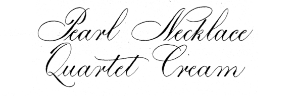 Pearl Necklace Quartet Cream