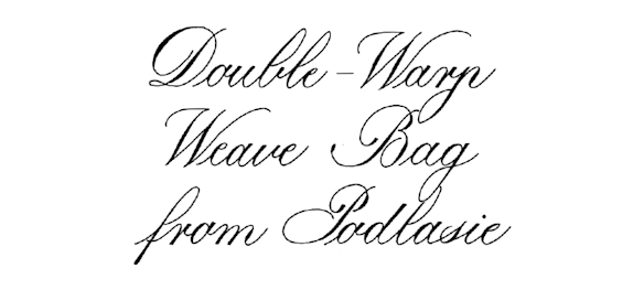 Double-warp Weave Bag from Podlasie