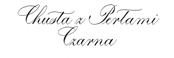 Chusta z Perłami Czarna