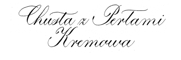 Chusta z Perłami Kremowa