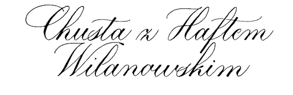 Chusta z Haftem Wilanowskim