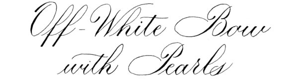 Off-white Bow with Pearls