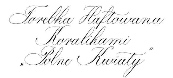 Torebka Haftowana Koralikami „Polne Kwiaty”