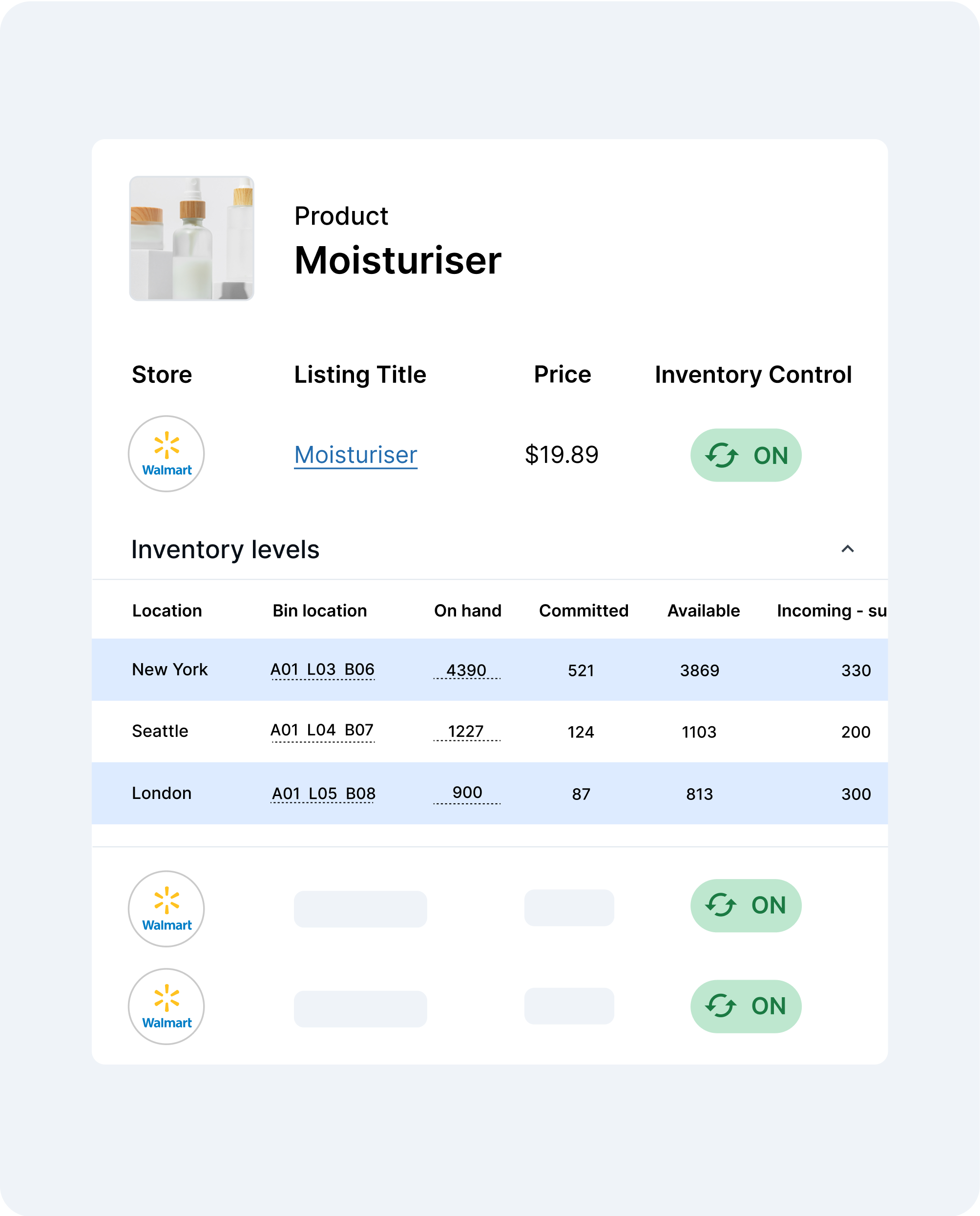 Walmart Inventory