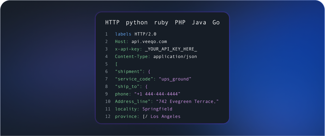 API plain blue background