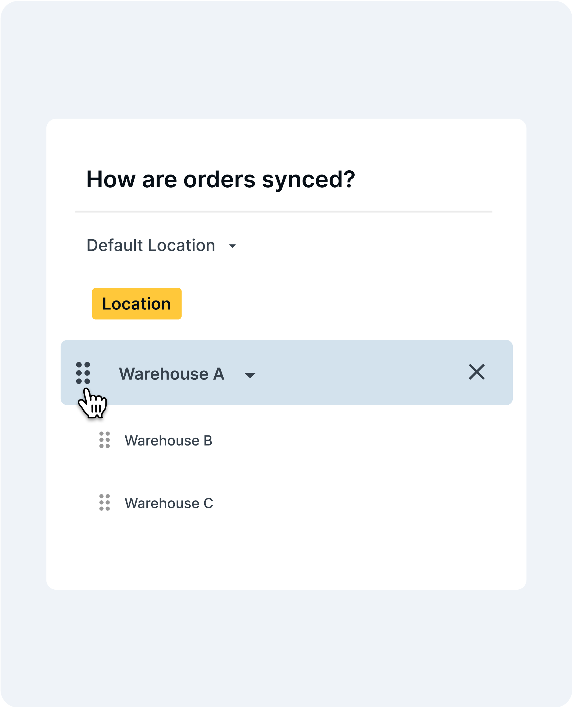 How orders are synced