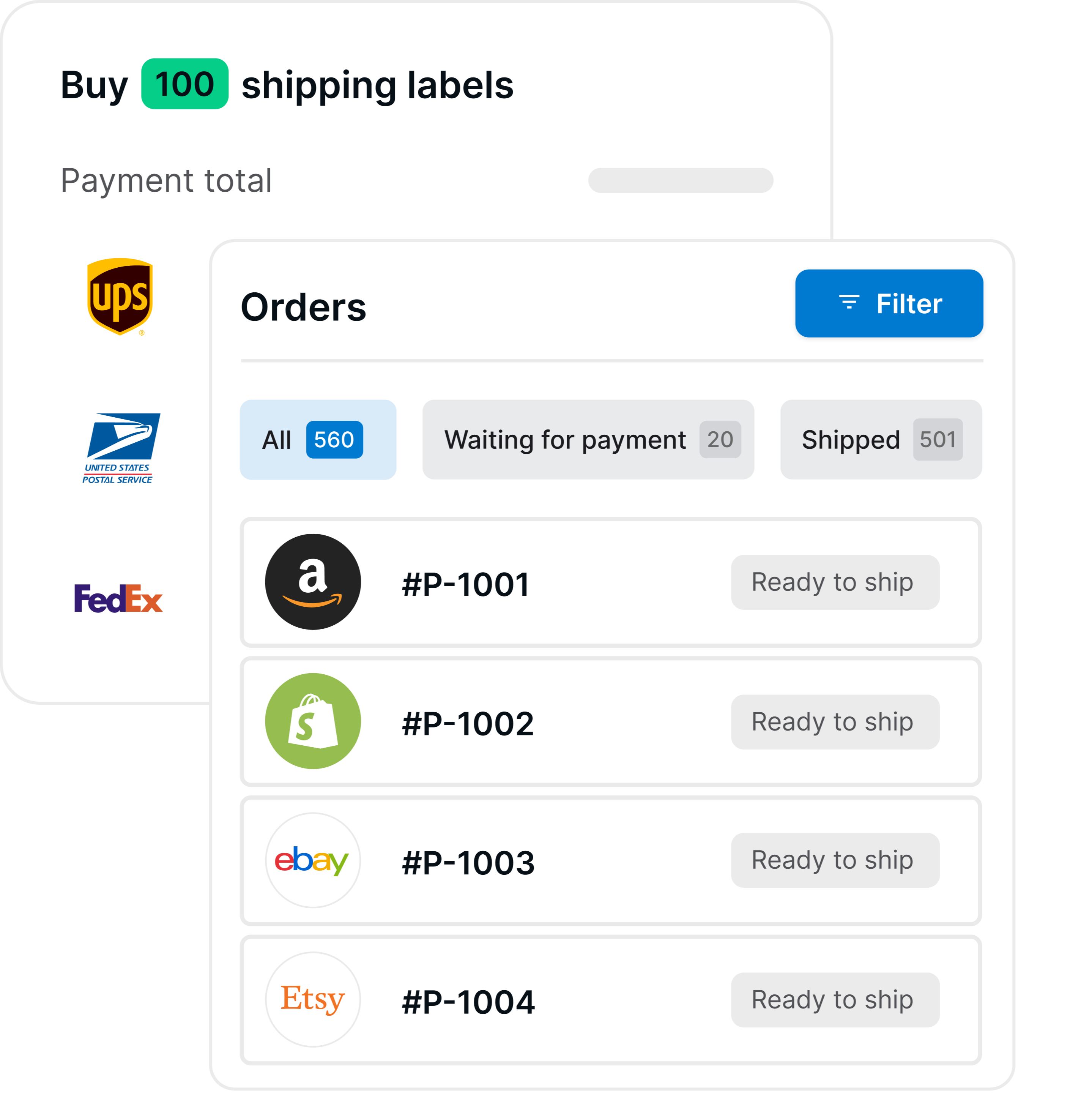 Shipping orders
