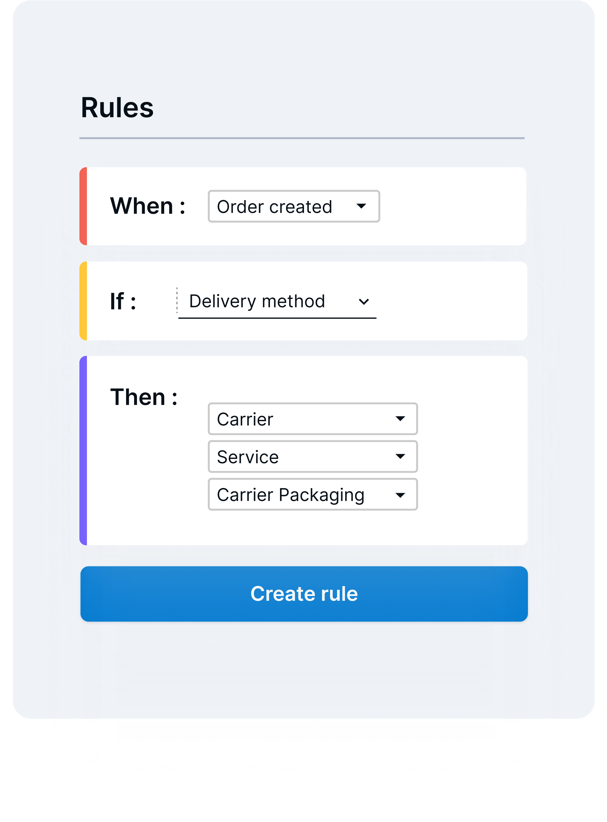 Automation rules