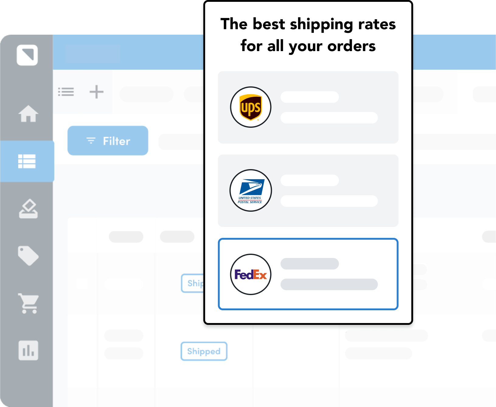 The best shipping rates for all your orders