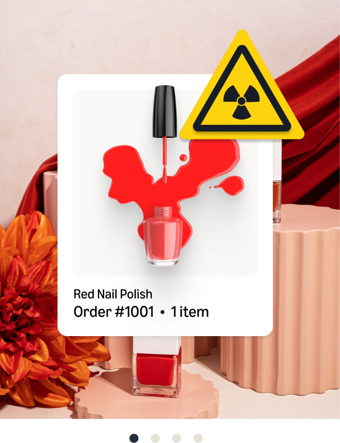 Red nail polish 