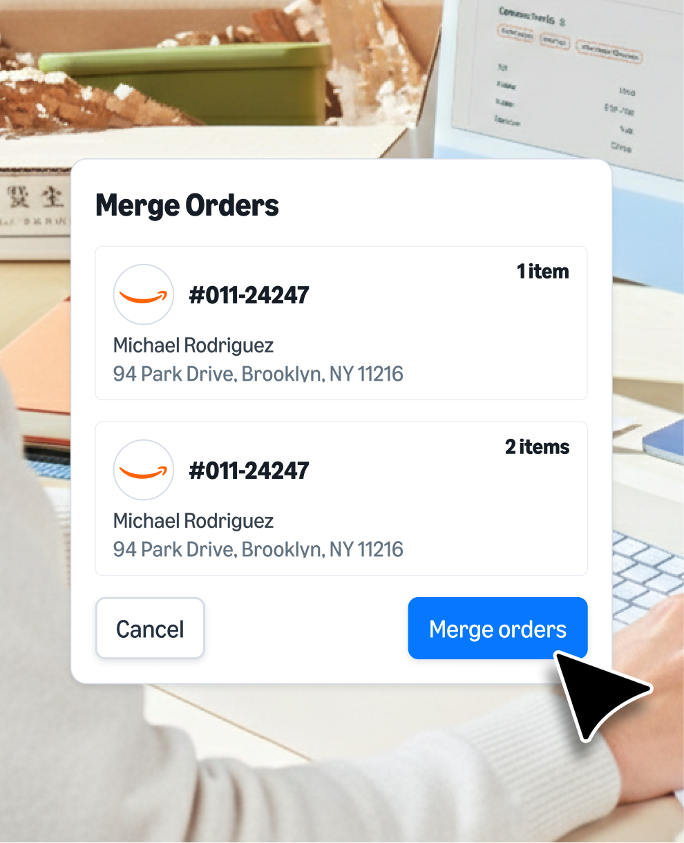 Merge orders US