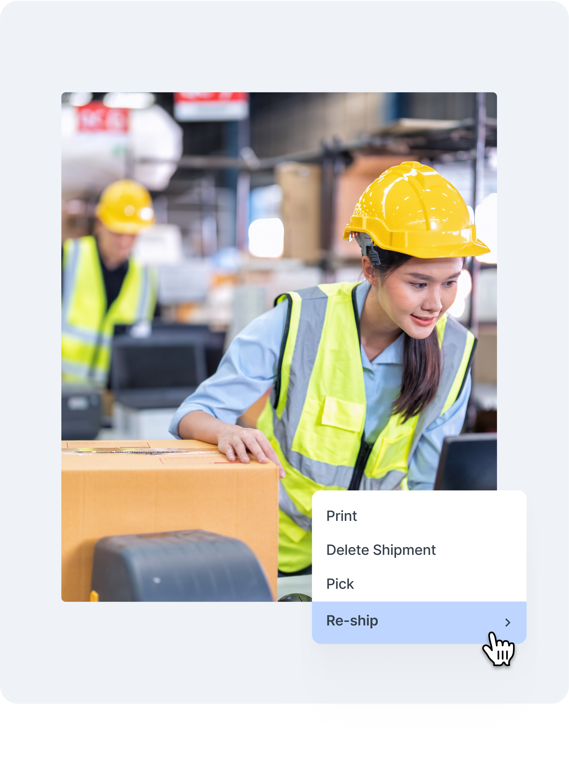 Re-ship an order