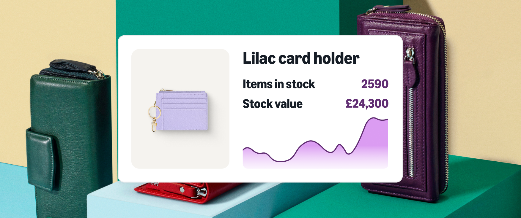 Lilac card holder UK