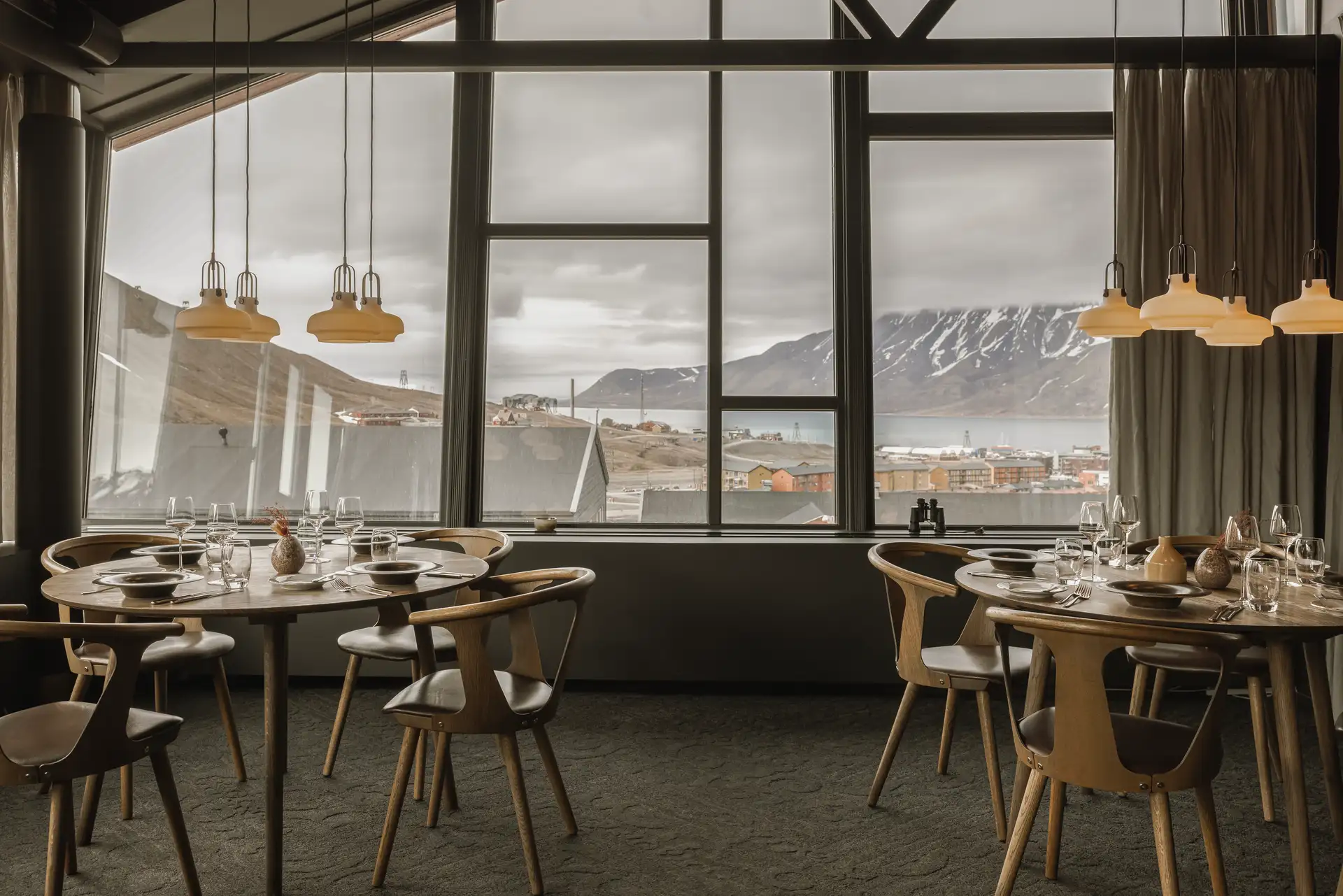 Funktionærmessen Restaurant at Funken Lodge, Longyearbyen, Svalbard