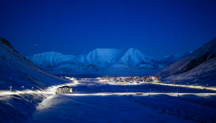 Longyearbyen in January HGR 160914 Photo Eveline Lunde