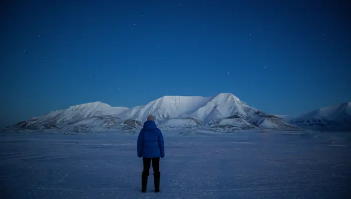 Longyearbyen in January HGR 160894 Photo Eveline Lunde