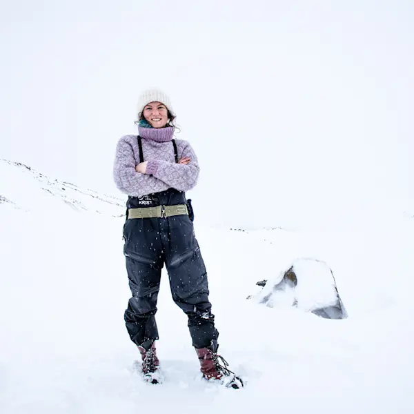 Hurtigruten Svalbard_Ice cave with snowcat_Photo Thomas Griesbeck