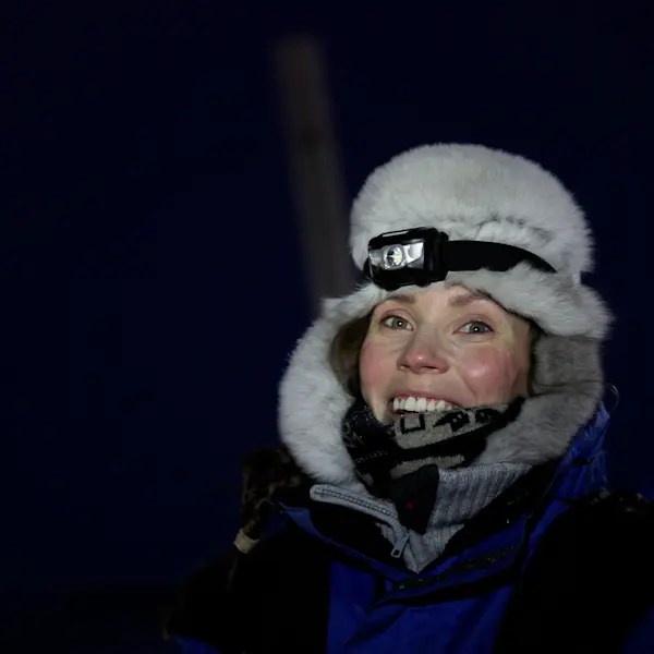 Hurtigruten Svalbard_Dog sledding in Bolterdalen_Polar night