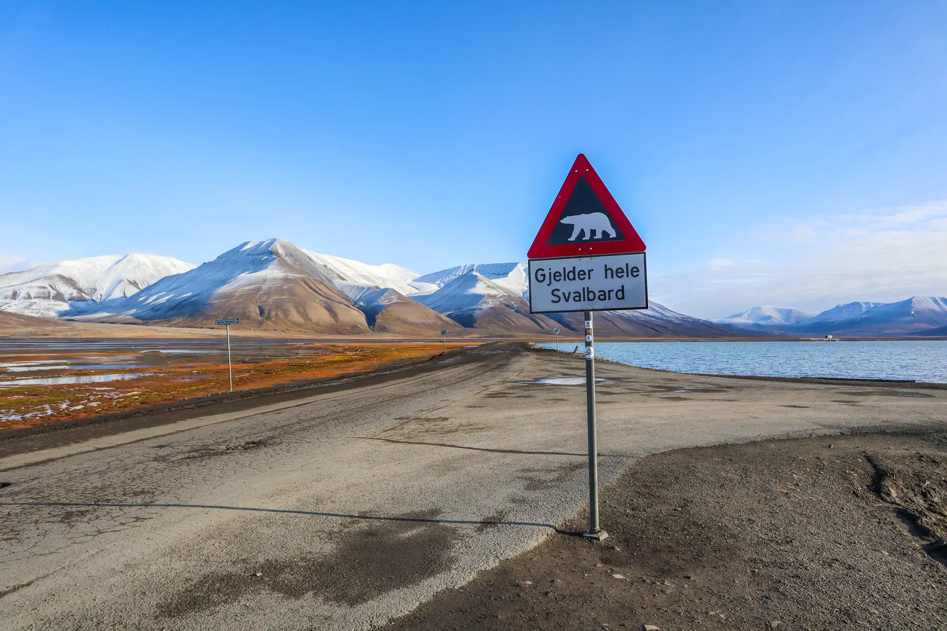 One of Longyearbyen's famous landmarks is the 'The Polar Bear Sign', which marks the city perimeter. Outside of this, it is recommended that you be joined by a local guide or escorted tour. 