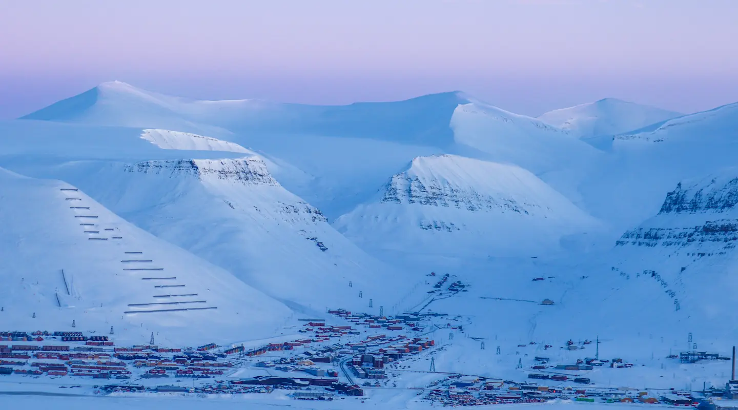 Longyearbyen Panorama A Magical Sunset HGR 167394 Photo Eveline Lunde