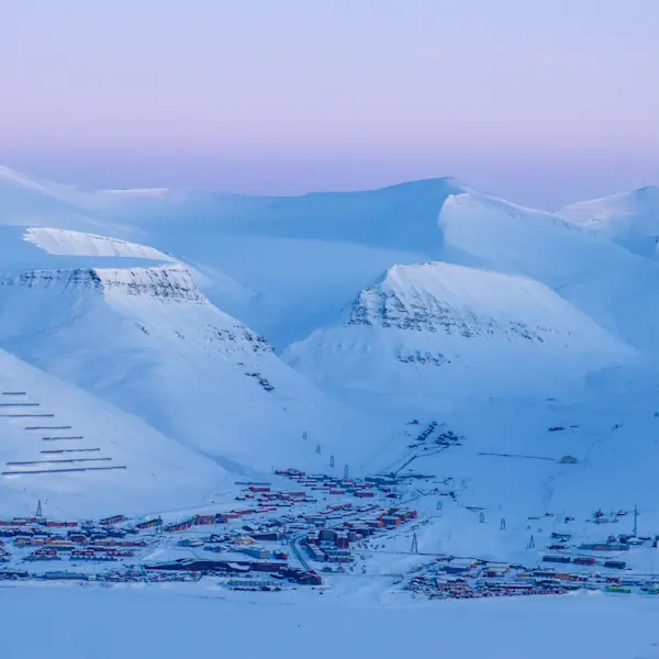 Longyearbyen Panorama A Magical Sunset HGR 167394 Photo Eveline Lunde