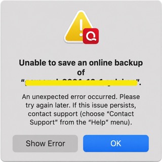 Quicken Online backup mac