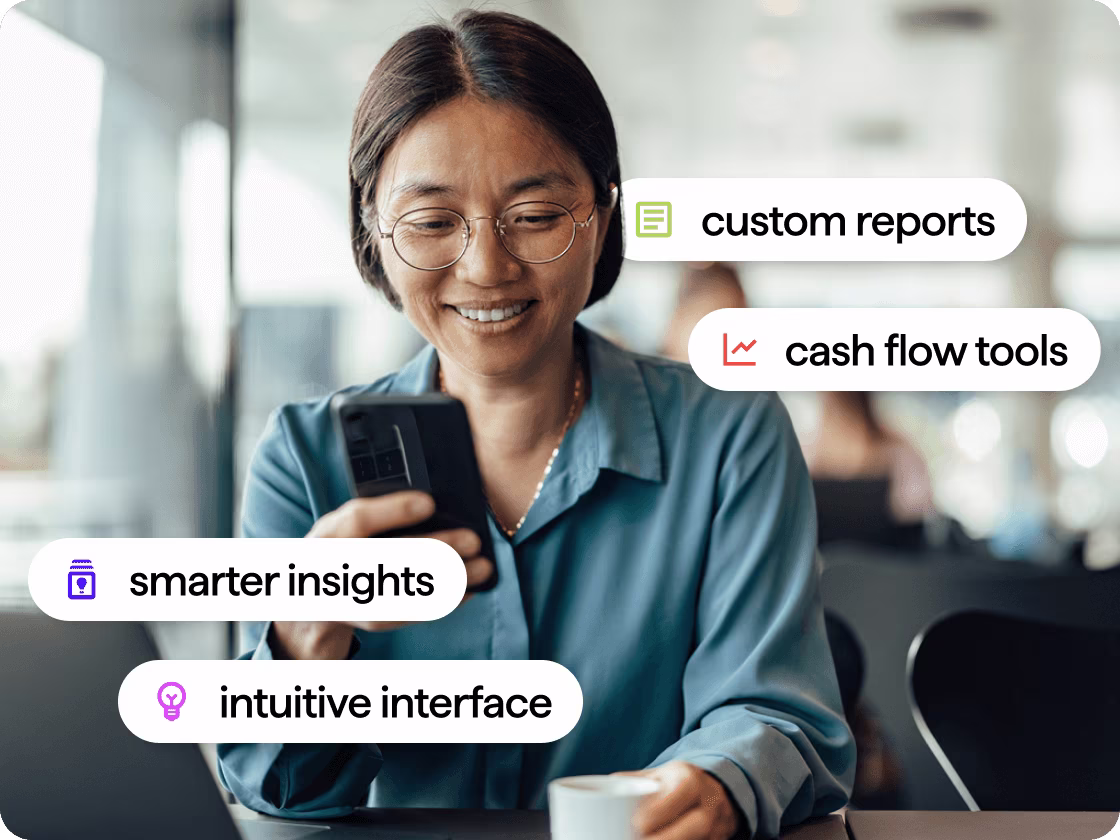 Person using financial app features