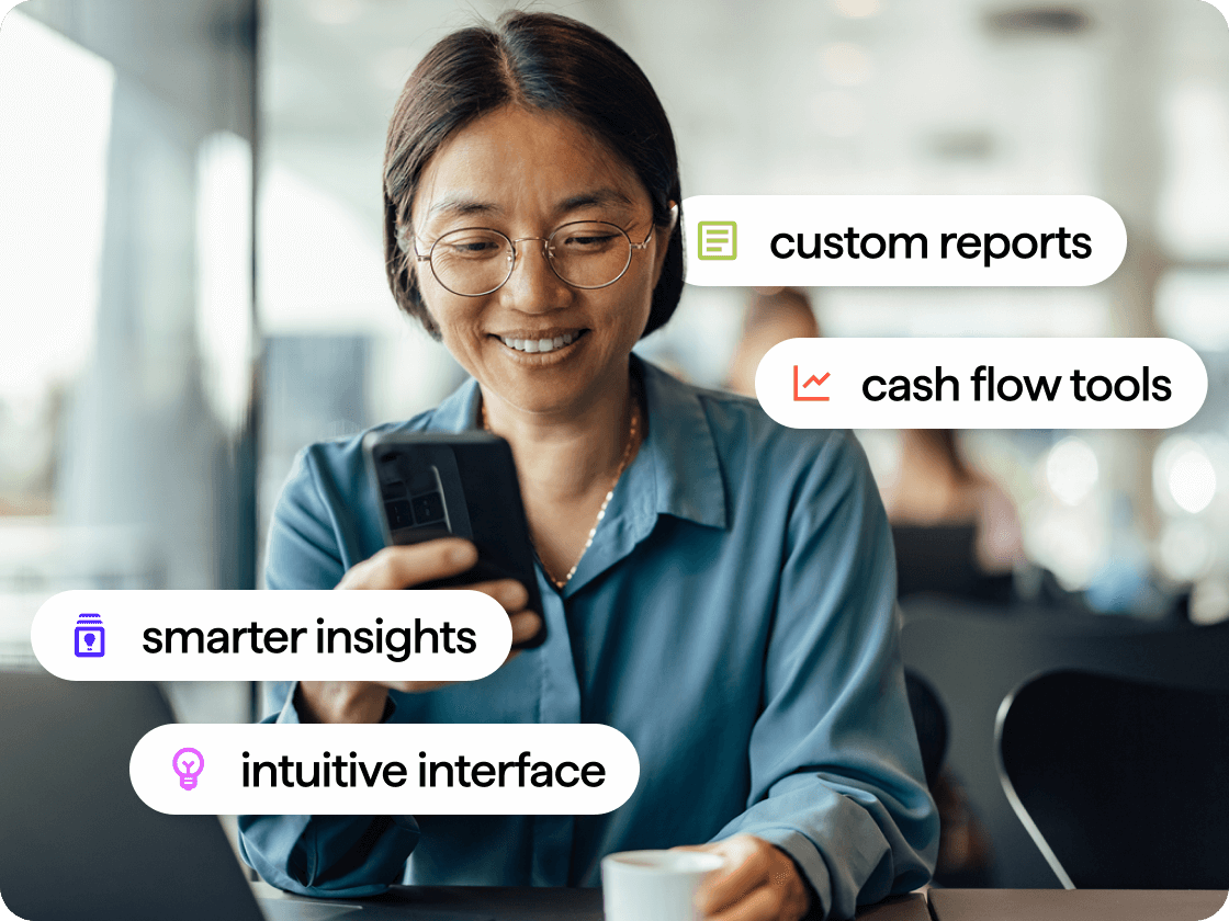 Person using financial app features