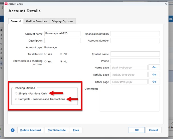 Investment Preferred Tracking Method Win