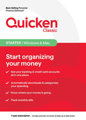 Quicken Classic Starter product retail box